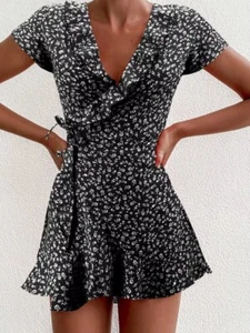 Damen/Damen Sommerkleid Damen Sommer Urlaub Strand Swing Elegant A-Linie Flora Kleid - Bild 1 von 2