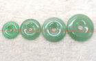 Vintage Natural 25/30/35/40mm Green Aventurine Gemstone Circle Donut Pendant