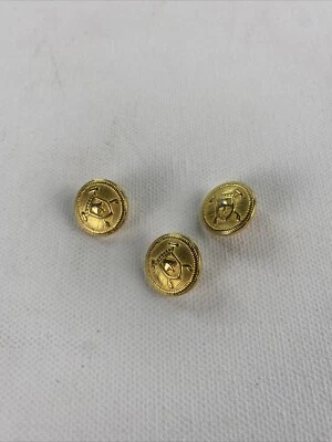 Ralph Lauren Buttons Replacement Golden Polo Crest University 15mm Wrist Cuff - Image 1 of 3