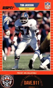 Tom Jackson 1989 Pro Set Anunciador Coleccionables #6 - Imagen 1 de 2