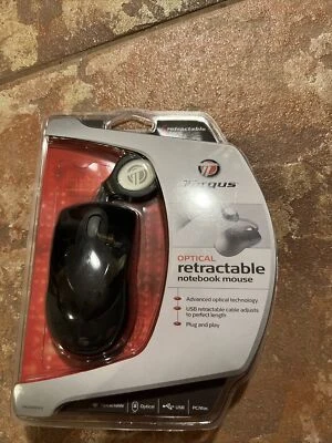 Targus Notebook Optical Mouse with Retractable USB Cable - NEW - AMU02US - Image 1 of 2