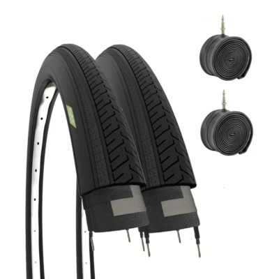 ECOVELÒ 2 COPERTONI 27 X 1 1/4 + CAMERE PNEUMATICI CONDORINO BICI ADULTO D’EPOCA VINTAGE