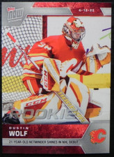 2022-23 22/23 TOPPS NOW NHL Stickers ROOKIE #346 Dustin Wolf Calgary Flames