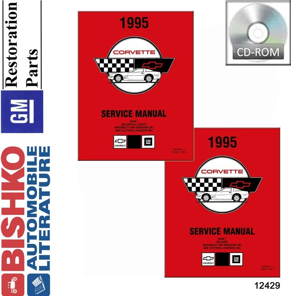 Chevrolet Corvette 1995 manual de reparación de taller CD Foto 1 de 1