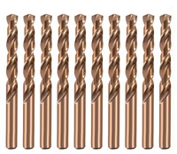 Hertel 27/64" 135° Point Cobalt Jobber Drill Oxide/Gold Finish Spiral Fl... Hertel 27/64" 135° Point Cobalt Jobber Drill Oxide/Gold Finish Spiral Fl...