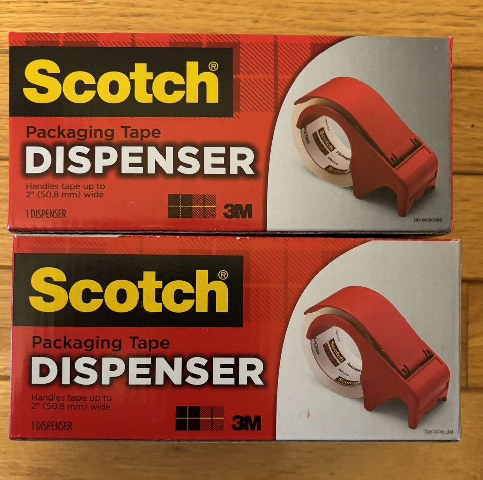 2 Новый лот Scotch упаковки ленты диспенсер DP300-RD ручной резак запечатывания рулон корабль - Изображение 1 из 1