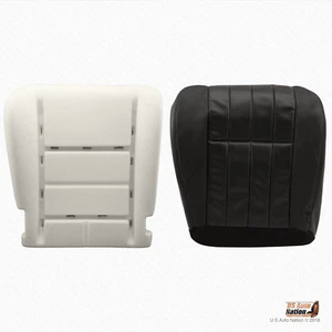 2005 -2007 Ford F250 Harley Davidson Driver Bottom Leather Seat Cover + Foam BLK - Picture 1 of 12