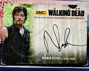 Cryptozoic Walking Dead Season 4 Norman Reedus/Daryl Dixon Auto #NR2 Black /125!