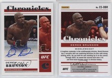 2023 Panini Chronicles UFC Chronicles Signatures Derek Brunson #CS-DBR Auto