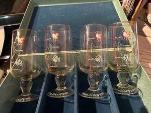 Hand Blown Irish Coffee Glasses With Gold Rim (set Of Four) - Picture 1 of 4