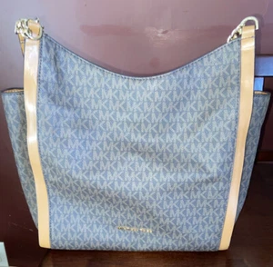 Michael Kors Signature Newbury Chain Shoulder Tote Handbag Pocketbook/Bag - Picture 1 of 6