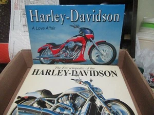 The Encyclopedia of the Harley Davidson BOOK & HARLEY DAVIDSON ALOVE AFFAIR BOOK - Picture 1 of 9