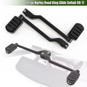 Black Shifter Lever Pedals Heel Toe Shift Pegs Fit For Harley Glide Road King , - Picture 1 of 13