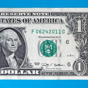 June 24, 2011 (F 06242011 C) BIRTHDAY Note $1 One Dollar Bill - Picture 1 of 4