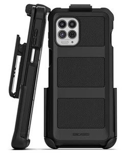 Moto G100 Belt Clip Case, Full Body Protective Phone Case with Holster (Black) - Photo 1 sur 9