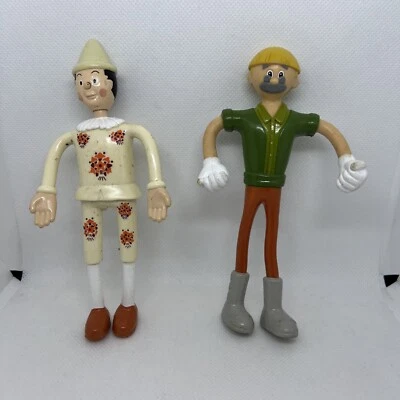 PINOCCHIO - GEPETTO * Miramax Films 2002 * McDonalds - 5" Tall Bendy Figures - Image 1 of 3
