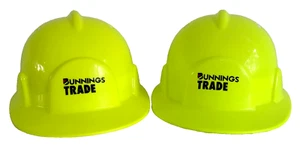 Bunnings Hard Hats Plastic Toy Helmets Kids Children Junior Trade 2x LOT - Picture 1 of 7