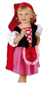 Mädchen Kostüm "Rotkäppchen" Kleid - Gr. 1-2 Jahre - Märchen Kinder Karneval - Bild 1 von 1