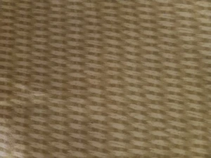 Fabric for bedding cotton 96" wide brown on white print / basketweave pattern - Picture 1 of 2