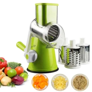 Vegetable Cutter & Slicer Manual Kitchen Cheese Chopper Machine With 3 Sharp Dru - Picture 1 of 6