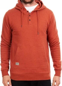 Volcom Herren Hoodie Brakk Pullover Kapuzenpullover, Copper Rot, S - Bild 1 von 4