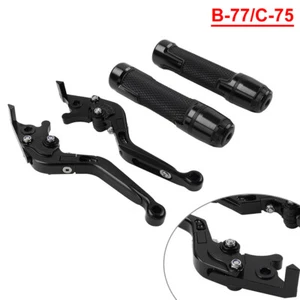 Lenkergriffe Sets Schwarz Kupplungshebel Bremsehebel für BMW R1200GS R1250GS R9T - Picture 1 of 10