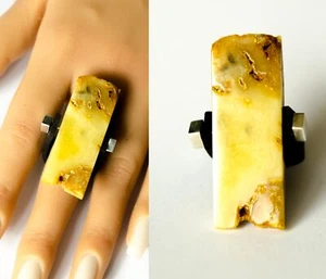 Ring Bernstein GELB Silber 925 NEU RR110 - Bild 1 von 4