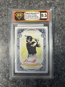 Robert Hassell III Autograph Red Ink /25 '21 Onyx Vintage Extended 3-D Grading - Picture 1 of 2