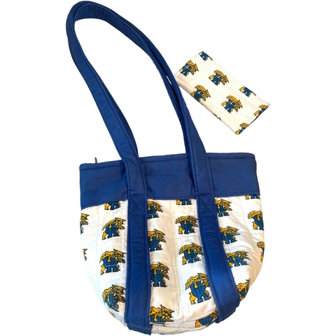 Handmade University of Kentucky UK Wildcats Quilted Purse And Wallet Cover