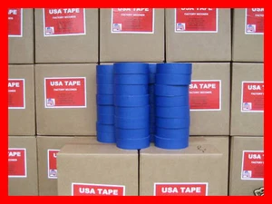 Lot Of 32 Rolls 1.5" X 60 Yrds Blue Painters Masking Tape MADE IN USA BLEMS - Picture 1 of 15