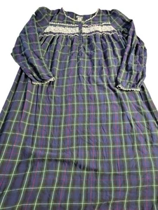 Craft Barrow Holiday Nachthemd Weihnachten grün kariert XL - Bild 1 von 4