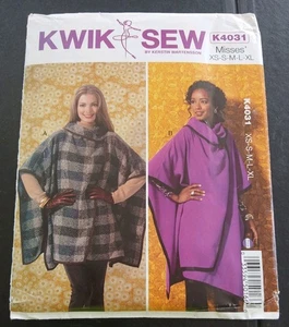 Kwik Sew Misses Wraps K4031 Size XS-XL Bargain 2.50. New, unused, uncut. - Picture 1 of 2