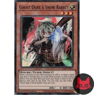 Yugioh Ghost Ogre & Snow Rabbit RA04-EN015 Super Rare 1st Edition NM - Image 1 of 2
