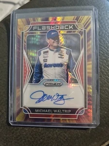 MICHAEL WALTRIP 2022 Panini Prizm Flashback Autographs Purple Yellow Prizm 1/50 - Picture 1 of 2