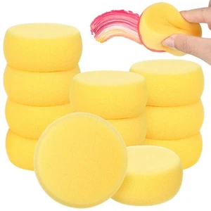 12 Pcs Watercolour Sponges Painting Round Cake Travel Child Watercolor Stencil - Picture 1 of 11