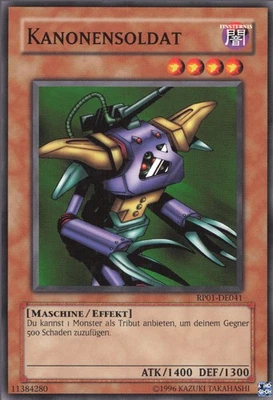 YuGiOh Kanonensoldat RP01-DE041 Common NM unl. - Bild 1 von 2