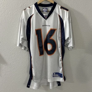 Jake Plummer 16 Jersey Large White Denver Broncos Reebok On Field Vintage - Picture 1 of 8