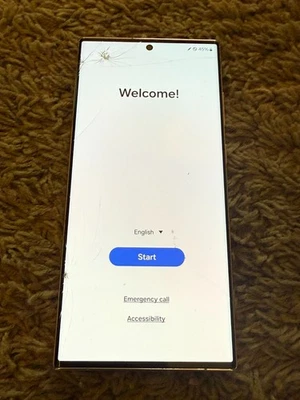 Samsung Galaxy S23 Ultra 5G Pink SM-S918U 256gb US Cellular Breaks GOOD LCD - Image 1 of 2