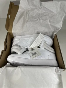BRANDNEUE Adidas Basketballschuhe Größe 5 UK Hoops Mid 3,0 K Turnschuhe WEISS GRAU - Bild 1 von 14