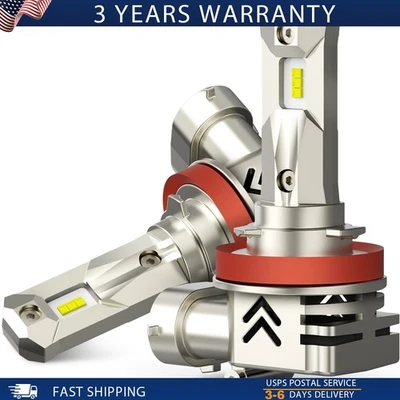 lo último nuevo H11 H9 H8 Bombilla Faro LED Luz Antiniebla Luz Bajo 6000K Blanco 2x N Foto 1 de 4