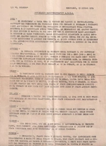 Radiotelegraphische Nachrichten A.N.S.A. - 19. Juni 1974 - Bild 1 von 2