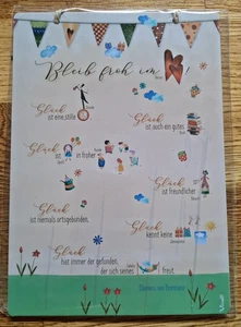 Spruchtafel BLEIB FROH IM HERZEN - Blech - 15x20 cm - NEU*@* - Bild 1 von 5
