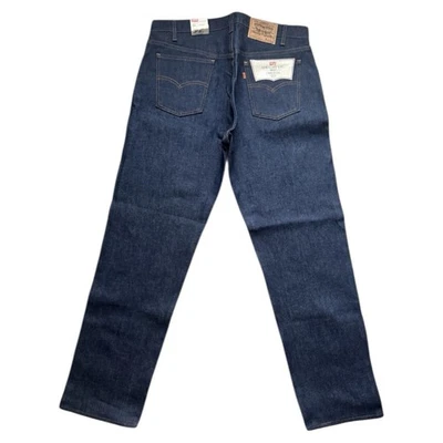 NUEVO DE COLECCIÓN Pantalones de mezclilla Levis pierna recta calce original para hombre 38x32 lengüeta naranja oscuros EE. UU. Foto 1 de 4