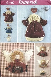 4796 CORTE Vintage Butterick COSTURA Patrón Ángeles Decorativos 5-13.5" OOP ARTESANAL - Imagen 1 de 2