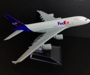 FEDEX Air Bus A380 Aircraft Model Replica - 1/400 Scale with Display Stand - NIB - Picture 1 of 5