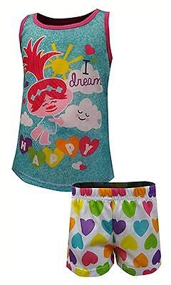 Trolls Girls Two-Piece Pajama Short Set Size 4 6 8 10 $36 - Image 1 of 1