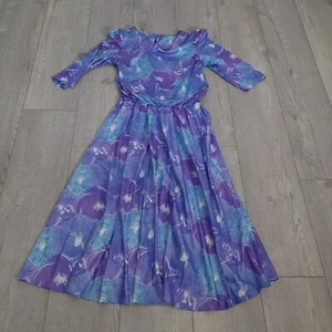 Womens Vintage Sue Sherry New York Blue And Purple Dress 12 - Picture 1 of 16
