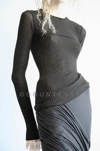 NEW RICK OWENS FINEST TEXTURE TOP SWEATER RO616 - Picture 1 of 1