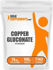 BulkSupplements Copper Gluconate Powder - 14mg per Serving - Picture 1 of 12