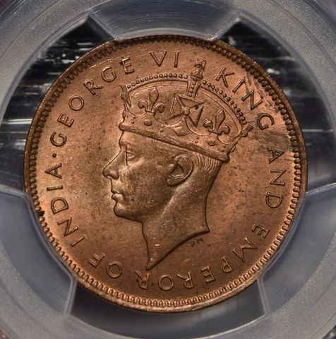 Mauritius 1945 5 Cents PCGS MS64RB PC0667 combine shipping Cover
